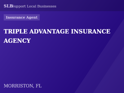 TRIPLE ADVANTAGE INSURANCE AGENCY — Insurance Agent in MORRISTON, FL
