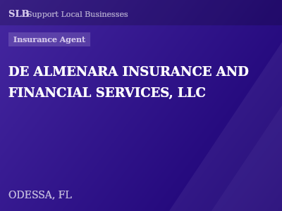 DE ALMENARA INSURANCE AND FINANCIAL SERVICES, LLC — Insurance Agent in ODESSA, FL