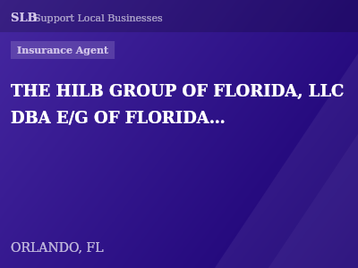 THE HILB GROUP OF FLORIDA, LLC DBA E/G OF FLORIDA DBA ICCF DBA IRON RIDGE INSURANCE SERVICES — Insurance Agent in ORLANDO, FL
