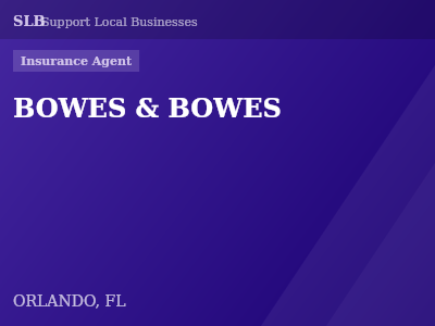 BOWES & BOWES — Insurance Agent in ORLANDO, FL