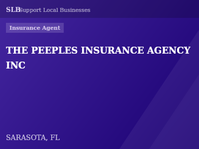 THE PEEPLES INSURANCE AGENCY INC — Insurance Agent in SARASOTA, FL