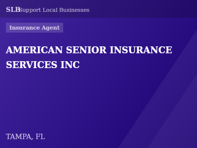AMERICAN SENIOR INSURANCE SERVICES INC — Insurance Agent in TAMPA, FL