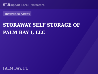 STORAWAY SELF STORAGE OF PALM BAY I, LLC — Insurance Agent in PALM BAY, FL