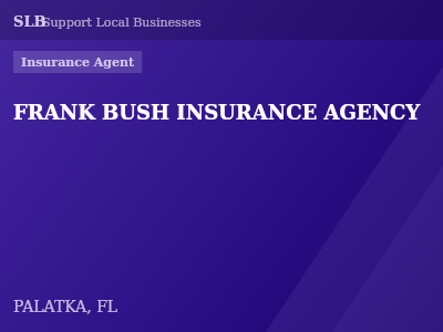 FRANK BUSH INSURANCE AGENCY — Insurance Agent in PALATKA, FL
