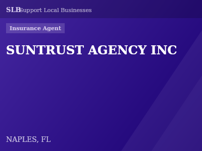 SUNTRUST AGENCY INC — Insurance Agent in NAPLES, FL