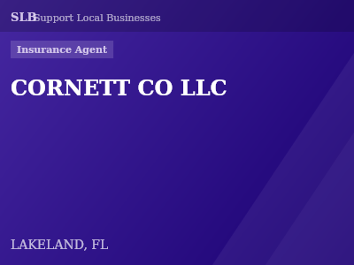 CORNETT CO LLC — Insurance Agent in LAKELAND, FL