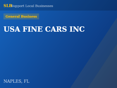 USA FINE CARS INC — General Business in NAPLES, FL