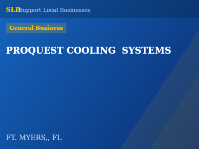 PROQUEST COOLING  SYSTEMS — General Business in FT. MYERS,, FL
