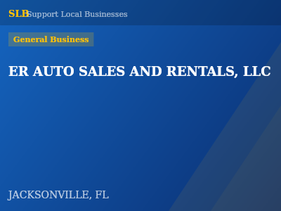 ER AUTO SALES AND RENTALS, LLC — General Business in JACKSONVILLE, FL