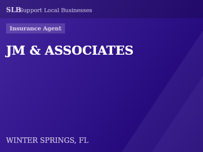 JM & ASSOCIATES — Insurance Agent in WINTER SPRINGS, FL
