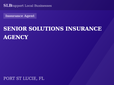 SENIOR SOLUTIONS INSURANCE AGENCY — Insurance Agent in PORT ST LUCIE, FL