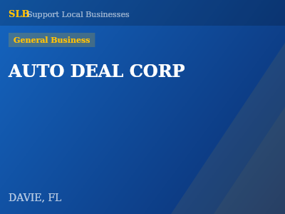 AUTO DEAL CORP — General Business in DAVIE, FL