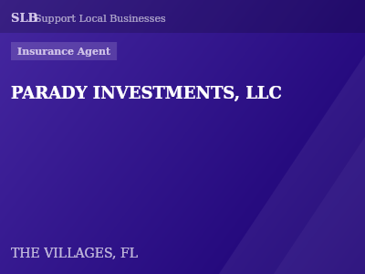 PARADY INVESTMENTS, LLC — Insurance Agent in THE VILLAGES, FL