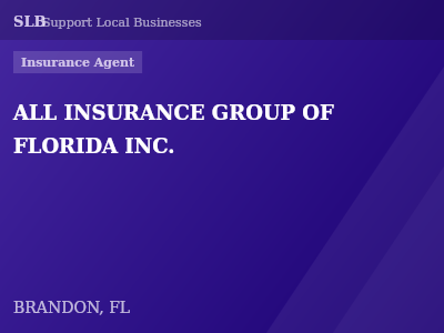 ALL INSURANCE GROUP OF FLORIDA INC. — Insurance Agent in BRANDON, FL