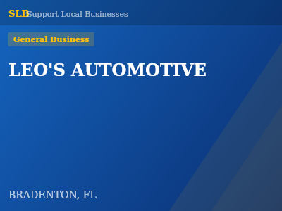 LEO'S AUTOMOTIVE — General Business in BRADENTON, FL