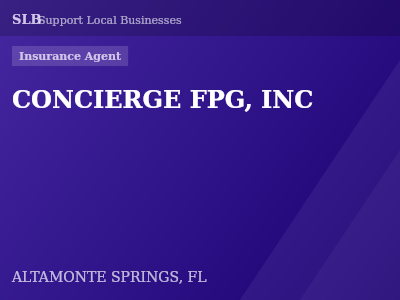 CONCIERGE FPG, INC — Insurance Agent in ALTAMONTE SPRINGS, FL