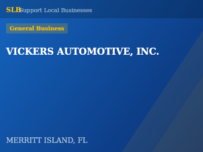VICKERS AUTOMOTIVE, INC. — General Business in MERRITT ISLAND, FL