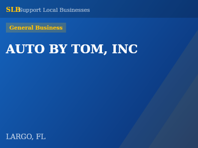 AUTO BY TOM, INC — General Business in LARGO, FL