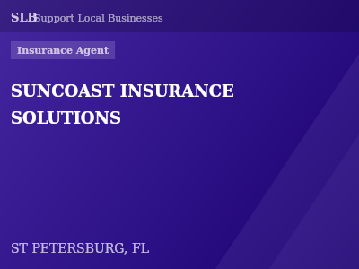 SUNCOAST INSURANCE SOLUTIONS — Insurance Agent in ST PETERSBURG, FL