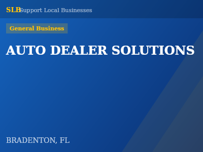 AUTO DEALER SOLUTIONS — General Business in BRADENTON, FL