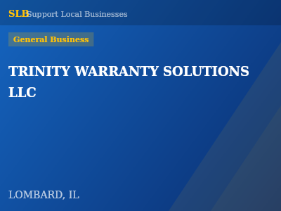 TRINITY WARRANTY SOLUTIONS LLC — General Business in LOMBARD, IL