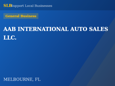 AAB INTERNATIONAL AUTO SALES LLC. — General Business in MELBOURNE, FL