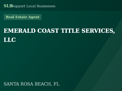 EMERALD COAST TITLE SERVICES, LLC — Real Estate Agent in SANTA ROSA BEACH, FL