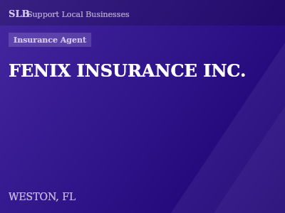 FENIX INSURANCE INC. — Insurance Agent in WESTON, FL