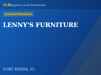 LENNY'S FURNITURE — General Business in FORT MYERS, FL