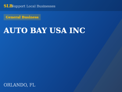 AUTO BAY USA INC — General Business in ORLANDO, FL