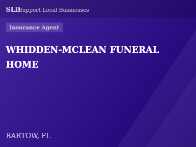 WHIDDEN-MCLEAN FUNERAL HOME — Insurance Agent in BARTOW, FL