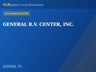 GENERAL R.V. CENTER, INC. — Accountant/CPA in DOVER, FL
