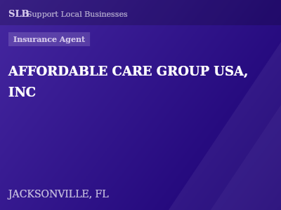 AFFORDABLE CARE GROUP USA, INC — Insurance Agent in JACKSONVILLE, FL