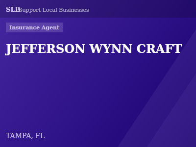 JEFFERSON WYNN CRAFT — Insurance Agent in TAMPA, FL
