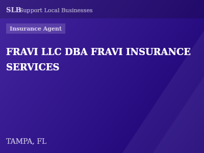 FRAVI LLC DBA FRAVI INSURANCE SERVICES — Insurance Agent in TAMPA, FL