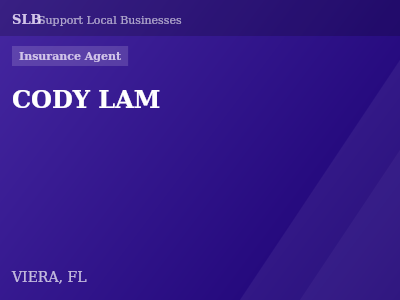 CODY LAM — Insurance Agent in VIERA, FL