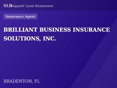 BRILLIANT BUSINESS INSURANCE SOLUTIONS, INC. — Insurance Agent in BRADENTON, FL