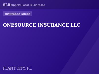 ONESOURCE INSURANCE LLC — Insurance Agent in PLANT CITY, FL