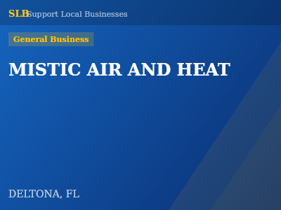 MISTIC AIR AND HEAT — General Business in DELTONA, FL
