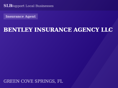 BENTLEY INSURANCE AGENCY LLC — Insurance Agent in GREEN COVE SPRINGS, FL