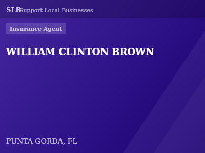WILLIAM CLINTON BROWN — Insurance Agent in PUNTA GORDA, FL