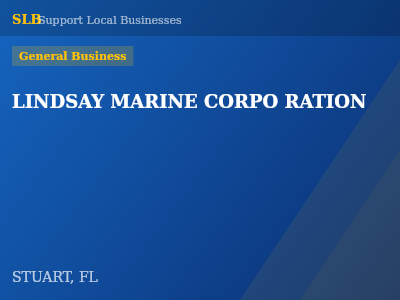 LINDSAY MARINE CORPO RATION — General Business in STUART, FL