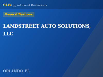 LANDSTREET AUTO SOLUTIONS, LLC — General Business in ORLANDO, FL