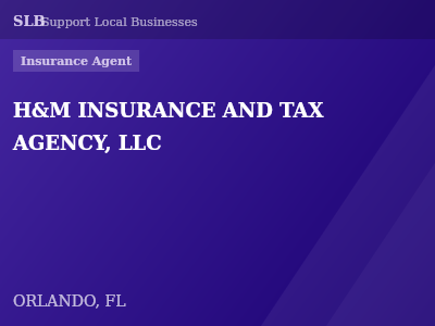 H&M INSURANCE AND TAX AGENCY, LLC — Insurance Agent in ORLANDO, FL