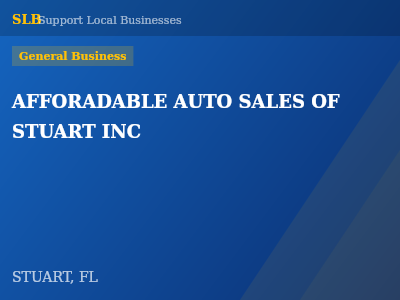 AFFORADABLE AUTO SALES OF STUART INC — General Business in STUART, FL
