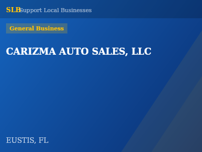 CARIZMA AUTO SALES, LLC — General Business in EUSTIS, FL
