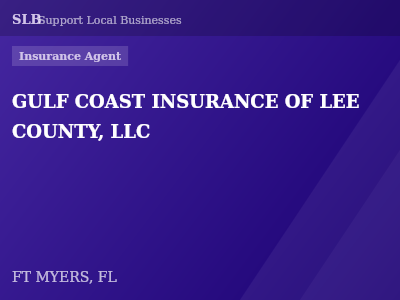 GULF COAST INSURANCE OF LEE COUNTY, LLC — Insurance Agent in FT MYERS, FL