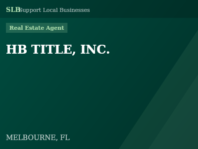HB TITLE, INC. — Real Estate Agent in MELBOURNE, FL