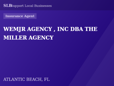 WEMJR AGENCY , INC DBA THE MILLER AGENCY — Insurance Agent in ATLANTIC BEACH, FL