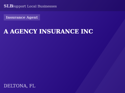A AGENCY INSURANCE INC — Insurance Agent in DELTONA, FL